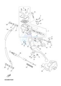 OVETTO 4 50 OVETTO 4 (2ACA) drawing FRONT MASTER CYLINDER