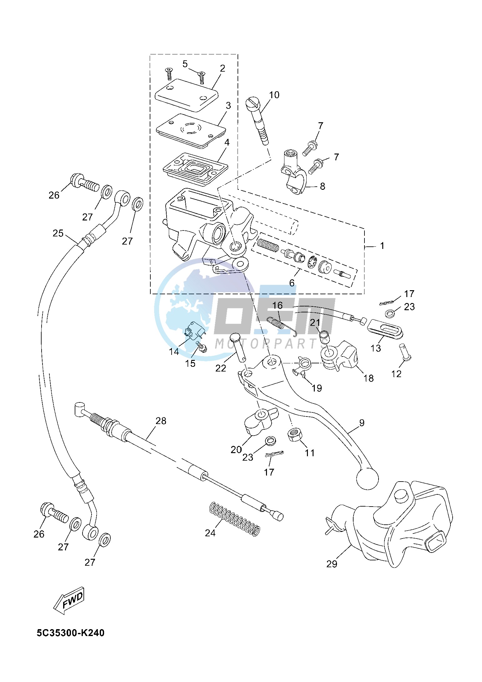 FRONT MASTER CYLINDER