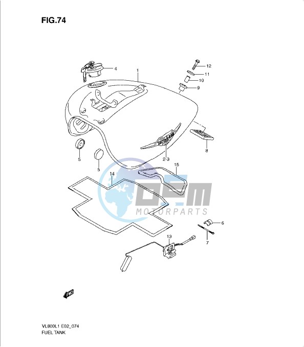 FUEL TANK (VL800CL1 E2)