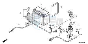 CB1100NAH UK - (E) drawing BATTERY