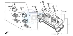 CB1000RA9 UK - (E / ABS MPH) drawing CYLINDER HEAD COVER