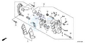 SH125C drawing FRONT BRAKE CALIPER