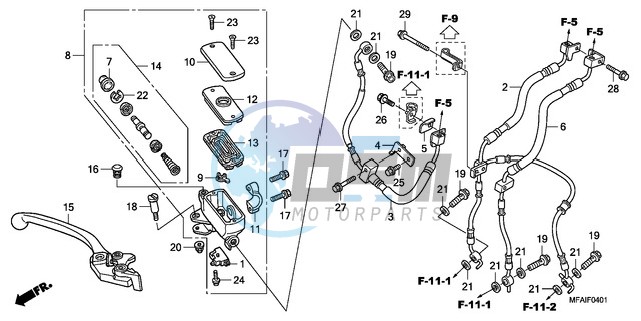 FR. BRAKE MASTER CYLINDER (CBF1000A/T/S)