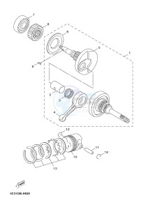 OVETTO 4 50 OVETTO 4 (2ACA) drawing CRANKSHAFT & PISTON