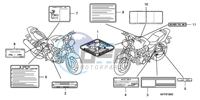 CAUTION LABEL (CB1300/CB1 300A)