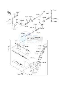 KAF 620 F MULE 3020 TURF (F1-F3) MULE 3020 TURF drawing MASTER CYLINDER