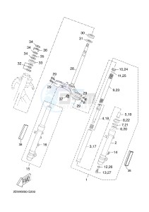 YP125RA (ABS) X-MAX 125 ABS (2DMD 2DMD) drawing STEERING