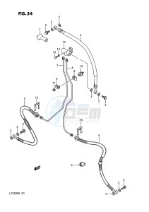 LT250R (E3) drawing FRONT BRAKE HOSE