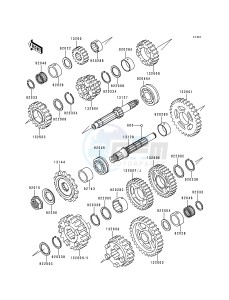 ZX 600 F [NINJA ZX-6R] (F1-F3) [NINJA ZX-6R] drawing TRANSMISSION