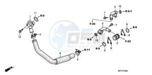 XL700VA9 France - (F / ABS CMF) drawing WATER PIPE