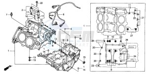 RVF750R drawing CRANKCASE