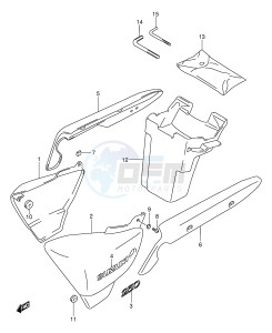 GZ250 (E1) drawing FRAME COVER (MODEL Y)