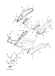 GPD125A GPD125-A NMAX125 (2DS1 2DS5) drawing SIDE COVER