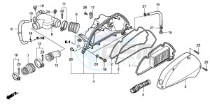 SH150 125 drawing AIR CLEANER