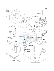 EX 500 D [NINJA 500R] (D6-D9) [NINJA 500R] drawing FUEL EVAPORATIVE SYSTEM-- CA- -