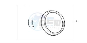 CB600F HORNET S drawing METER RING