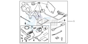 CBR600RR9 Korea - (KO / MK) drawing AVERTO ALARM KIT