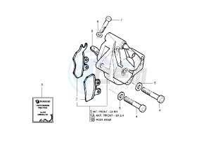 X9 500 drawing Brake caliper