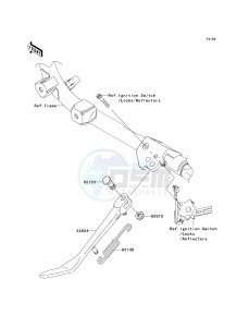 VN 900 B [VULCAN 900 CLASSIC] (6F-9F) B8F drawing STAND-- S- -