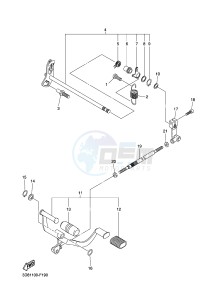 XVS1300A MIDNIGHT STAR (1CS9) drawing SHIFT SHAFT