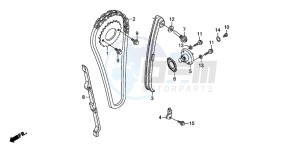 CRF230F drawing CAM CHAIN/TENSIONER