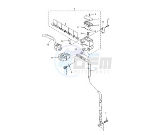 YZ LC 125 drawing FRONT MASTER CYLINDER