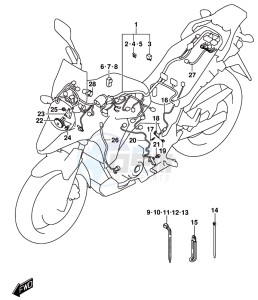 DL250 drawing WIRING HARNESS