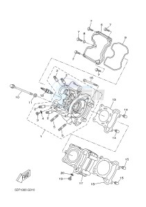 YZF-R125A YZF-R125 ABS R125 (BR61 BR61 BR61 BR61) drawing CYLINDER HEAD