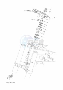 YZF125-A YZF-R125 (B5G3) drawing STEERING