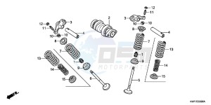 CBF125MB drawing CAMSHAFT/ VALVE