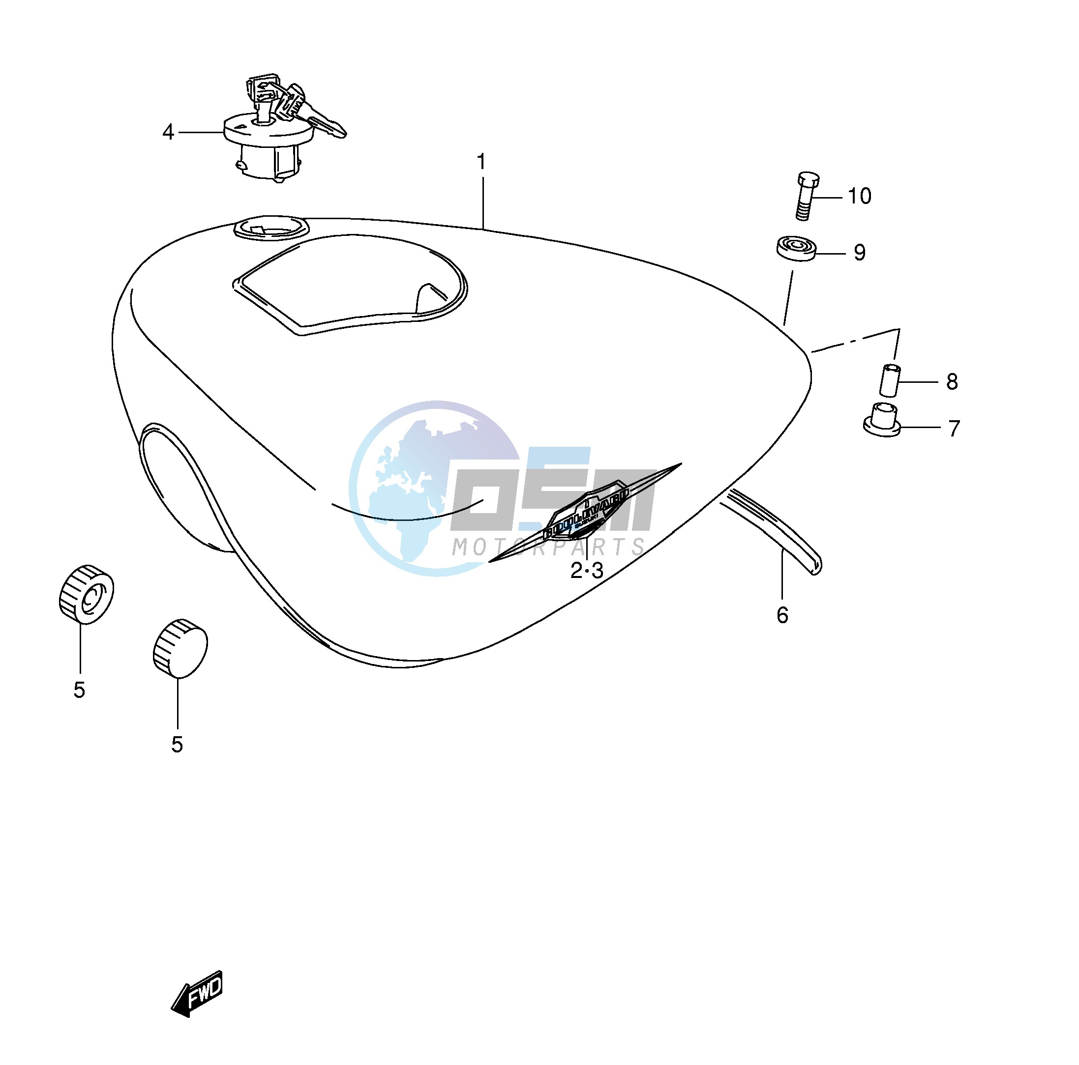 FUEL TANK (MODEL K5 K6 K7 K8)