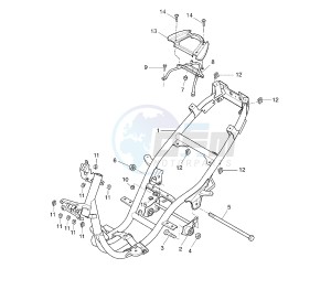 YQ AEROX 50 drawing FRAME