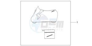 CB1000RA9 France - (F / ABS CMF) drawing INDOOR CYCLE COVER