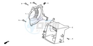 PK50SM drawing SHROUD/FAN COVER