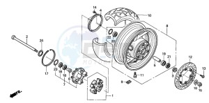 ST1300 drawing REAR WHEEL