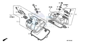 XL700V9 France - (F / CMF SPC) drawing CYLINDER HEAD COVER