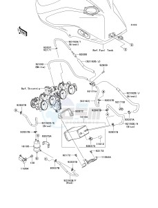 ZR 1000 B [Z1000] (7F-8F) B7F drawing FUEL EVAPORATIVE SYSTEM -- CA- -