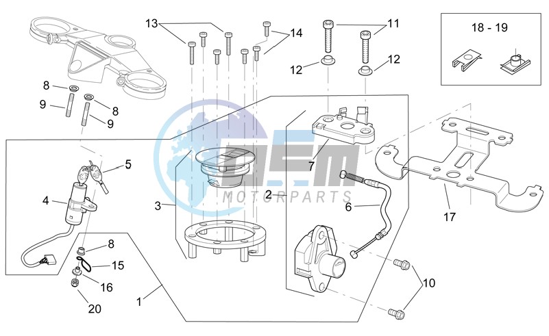 Lock hardware kit