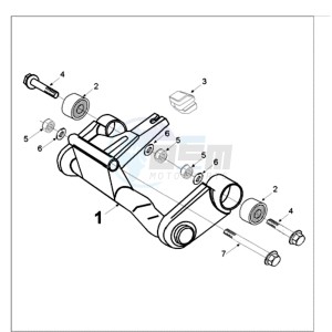 VIVA 3 L 50 4T A drawing ENGINEMOUNT