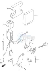 DF 60A drawing PTT Switch/Engine Control Unit High Thrust