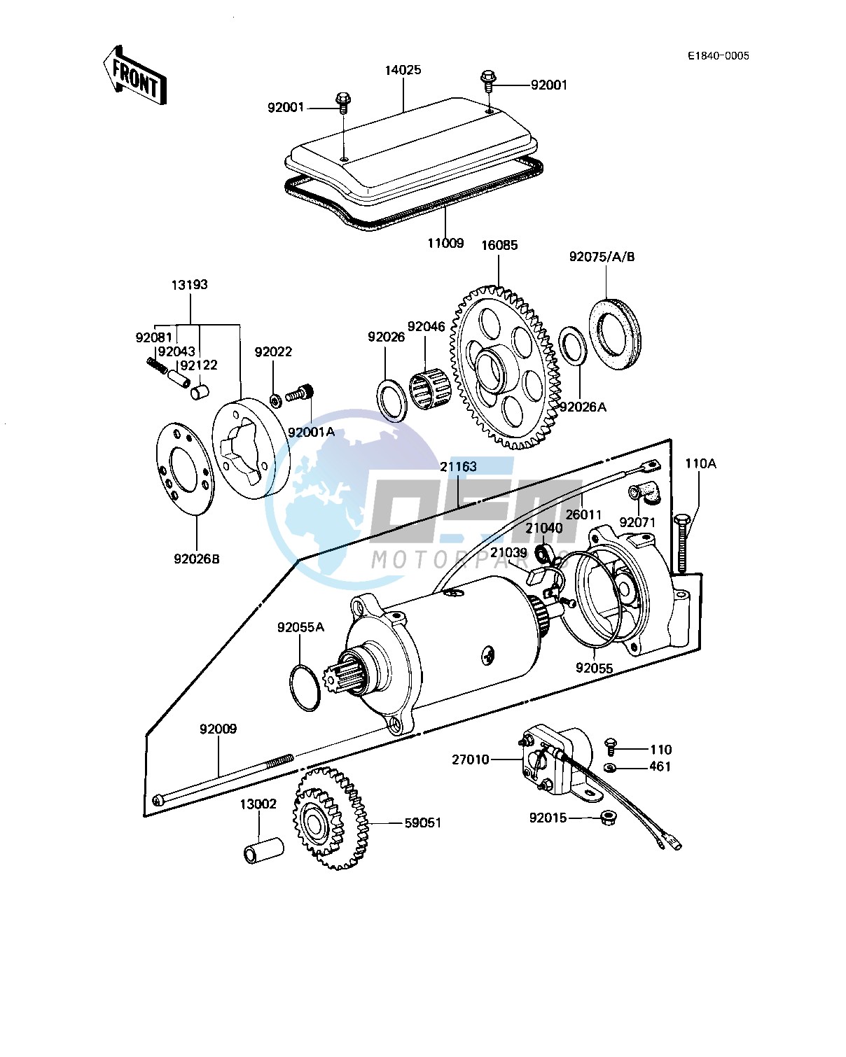 STARTER MOTOR_STARTER CLUTCH -- KZ1000-J1- -