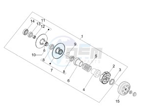 Fly 50 4t 4v (USA) drawing Driven pulley