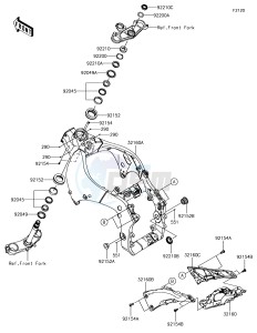 NINJA ZX-10R ZX1000SJFA XX (EU ME A(FRICA) drawing Frame