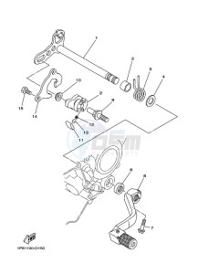 YZ250 (BCRL) drawing SHIFT SHAFT