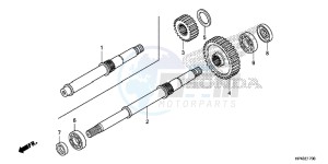 TRX420FED TRX420 Europe Direct - (ED) drawing FINAL SHAFT