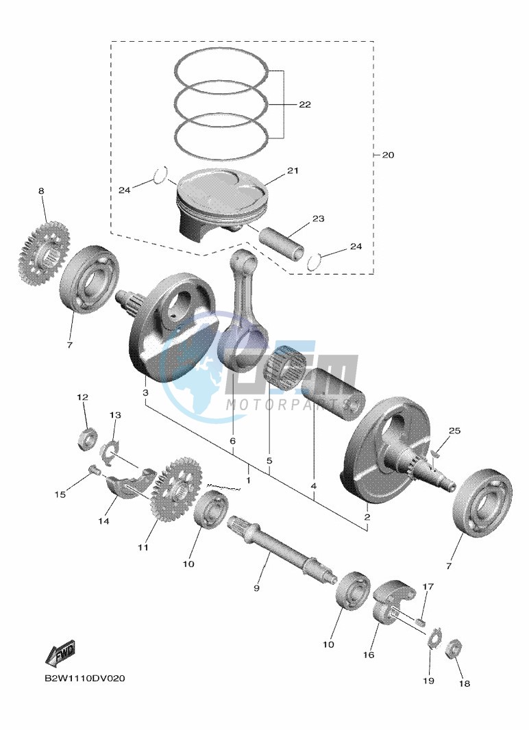 CRANKSHAFT & PISTON