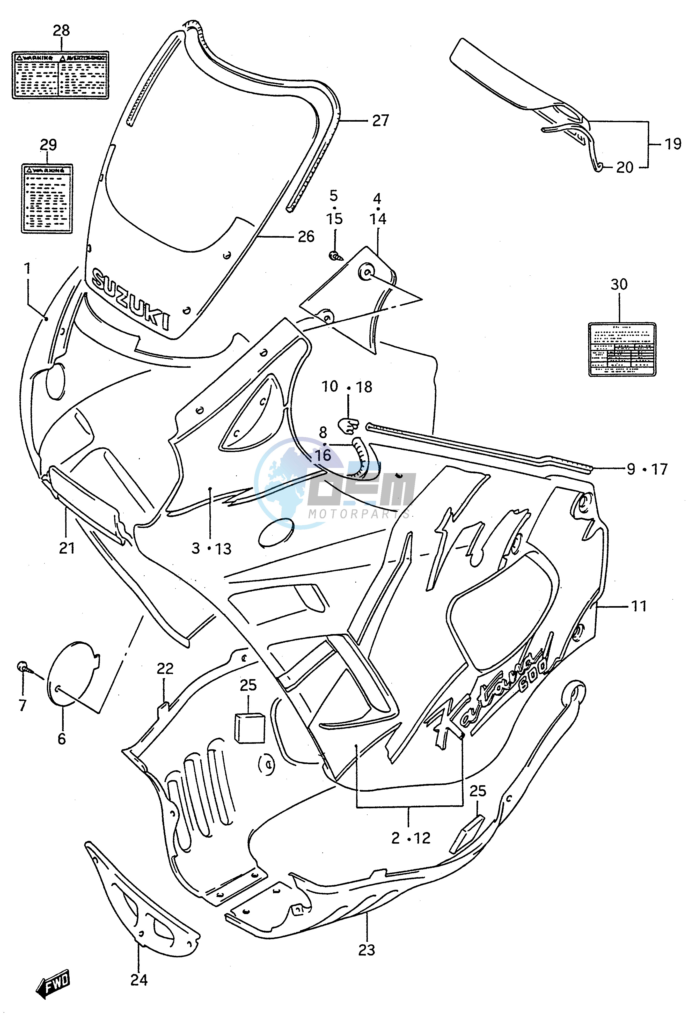 COWLING BODY (MODEL N)