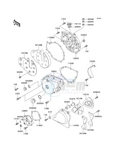 EN 500 C [VULCAN 500 LTD] (C10) C10 drawing ENGINE COVER-- S- -