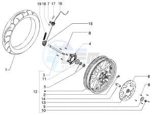 Beverly 125 RST drawing Front wheel