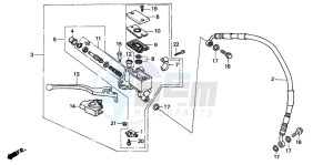 CRM50R drawing FR. BRAKE MASTER CYLINDER